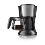 PHILIPS Coffee Maker 1000W, 1.2Ltr Capacity, Water Level indicator, Drip Stop, Aroma twister, LED Powered