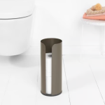 BRABANTIA Renew Toilet Accessory Set Of 3 Platinum