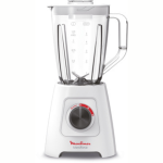 MOULINEX Table Top Blender, 2.0L, 3 in 1, with Grinder & Chopper, 600W, White