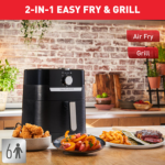 TEFAL Air Fryer, 4.1L, 2-in-1 Air Fryer and Grill, Black