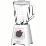 MOULINEX Table Top Blender, 2.0L, 3 in 1, with Grinder & Chopper, 600W, White