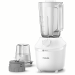 PHILIPS Table Top Blender, 1.9L, 2 in 1, with Mill, 450W, White Grey