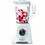 MOULINEX Table Top Blender, 2.0L, 2 in 1, with Grinder, 600W, White