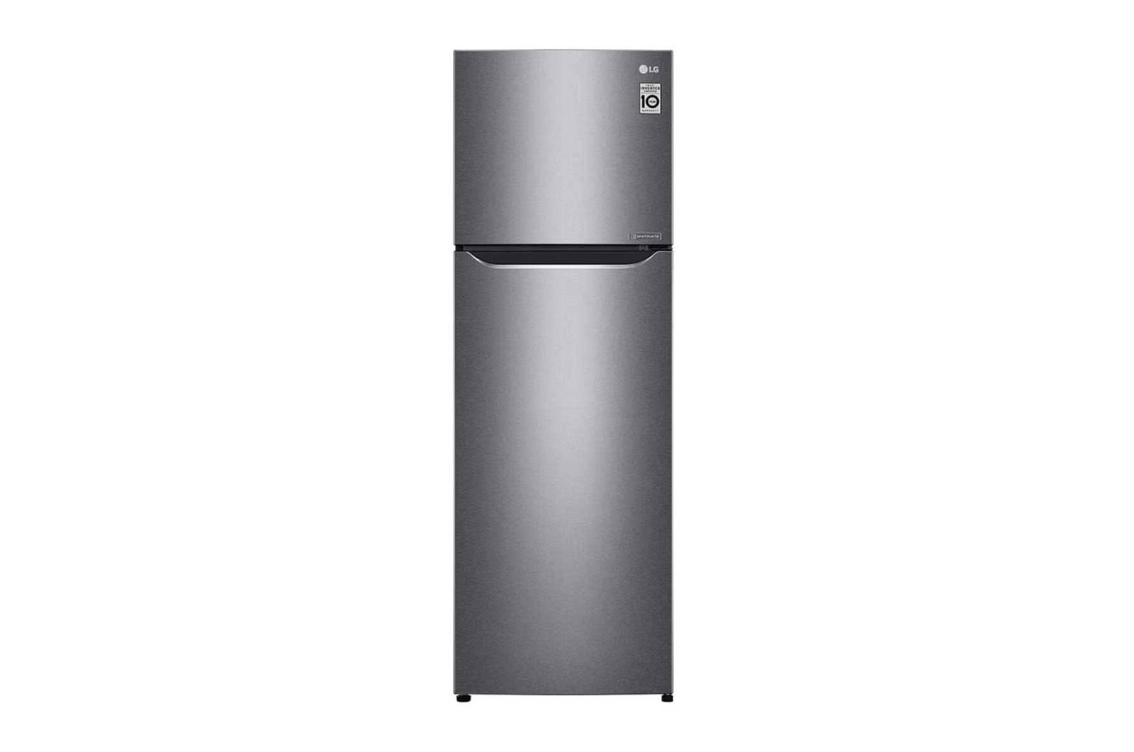 LG Fridge, 254L, 2 Door Top Mount Freezer No Frost (Frost Free), Silver